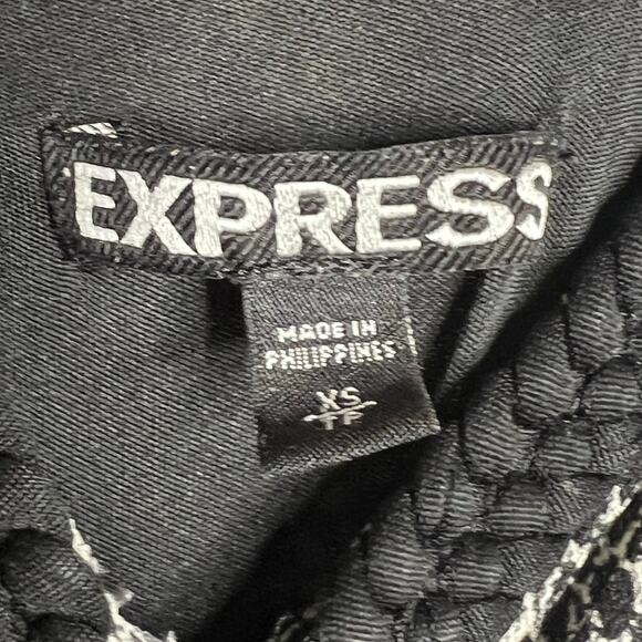 EXPRESS Snakeskin Maxi Dress Strappy Sleeveless Animal Print Black White Size XS - Picture 8 of 11